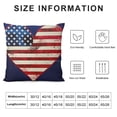 thumbnail image 5 of Creowell 4th of July Throw Pillow Covers, Patriotic USA Love Summer Farmhouse Holiday Independence Memorial Day Cushion Case for Home Sofa Couch Decoration, 5 of 5