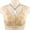 Beige, variant on Generic Front Closure Bras for Women Plus Size No Wire Bra for Senior Convenient Light Shaping Daisy Bras
