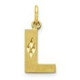 thumbnail image 1 of Diamond2Deal 10K Pendentif Initiale en Or Jaune Lettre L pour Femmes, 1 of 5
