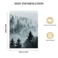 thumbnail image 2 of Nawypu  Framed Canvas Print Wall Art Set Black &amp; White Misty Mountain Forest Nature Wilderness Photography Modern Art Chic Landscape Relax/Calm for Living Room, Bedroom, Office, 2 of 5