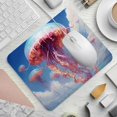 thumbnail image 2 of Alfombrilla de ratón con base de goma antideslizante, cuadrada, con diseño de medusas Sky Jellyfish D, para ordenador portátil, escritorio, escuela, oficina y hogar, 8,3 x 9,8 pulgadas., 2 of 7