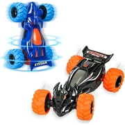 2Pcs Cars Toys for 3 Years Old Kids, Upright Walking Pull Back Cars Friction Cars 360° Rotation Stunt Monster Toys Trucks Gifts for 3 4 5 6 Year Old Boys Girls