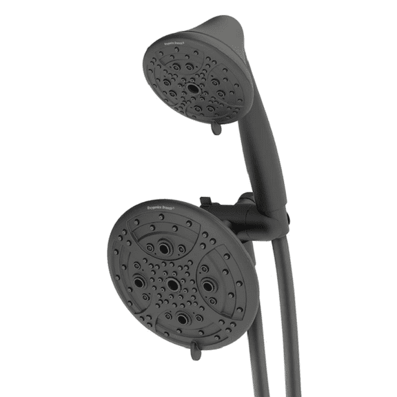 Oxygenics 75074 Drench Matte Black Rain Dual Shower Head 1.8-GPM (6.8-LPM)