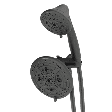 oxygenics 75074 drench matte black rain dual shower head 1.8-gpm (6.8-lpm)