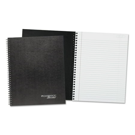 Cambridge Limited Wirebound Business Notebook Plus Pack, 11 x 8 7/8, Black, 80 Sheets, 2/Pack