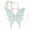 Silver, variant on Todaioua Fairy Wings for Adults and Girls,Fairy Costume Set with Floral Garland, Fairy Hair Tinsel, Wand & Elf Ears – 35"x28" Butterfly Wings – Ideal for Cosplay, Party