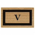 thumbnail image 1 of Nedia Home 33020V 36 x 20 in. SuperScraper Black Single Picture Frame Mat  Monogrammed V, 1 of 1