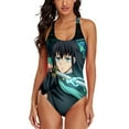 thumbnail image 5 of Demon Slayer Muichiro Tokito Women's One Piece Swimsuit Athletic Training Swimwear Bathing Suit, 5 of 8