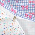 thumbnail image 4 of spefrowx Gingham Check Bow Twin Duvet Cover for Kids, Pink Blue Plaid Patchwork Twin Bedding, Stars Reversible, 2 Pieces, 1 Duvet Cover and 1 Pillowcase, 4 of 6