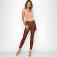 thumbnail image 4 of Women's Ultra Stretchy Classic 5 Pocket Jeggings, Full Length, Coffee, S, 4 of 7