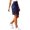 Navy, variant on Women's Bermuda Shorts with Pocket, High Waist Relaxed Fit Utility Bottoms, Plain Casual Summer Wear for Outdoor Daily