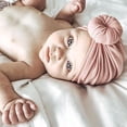 thumbnail image 4 of LNMQLPDBS Baby Hats Newborn Girls Turban Hats Bow Infant Beanie Breathable Toddler Cap for Baby Girls Top Knot Head Wrap Kids Hat Big Hair Bow, 4 of 9