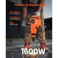 thumbnail image 2 of SDS-Max Kit de Perceuse à Marteau Rotatif Filaire 2 Pouces 1600W 350RPM 3 Fonctions, 2 of 6