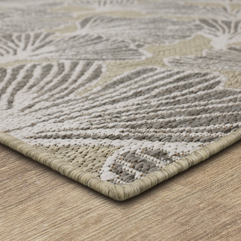 Mohawk Home Jade Butterfly Outdoor Area Rug, Beige, 5' 3" x 7' 6"