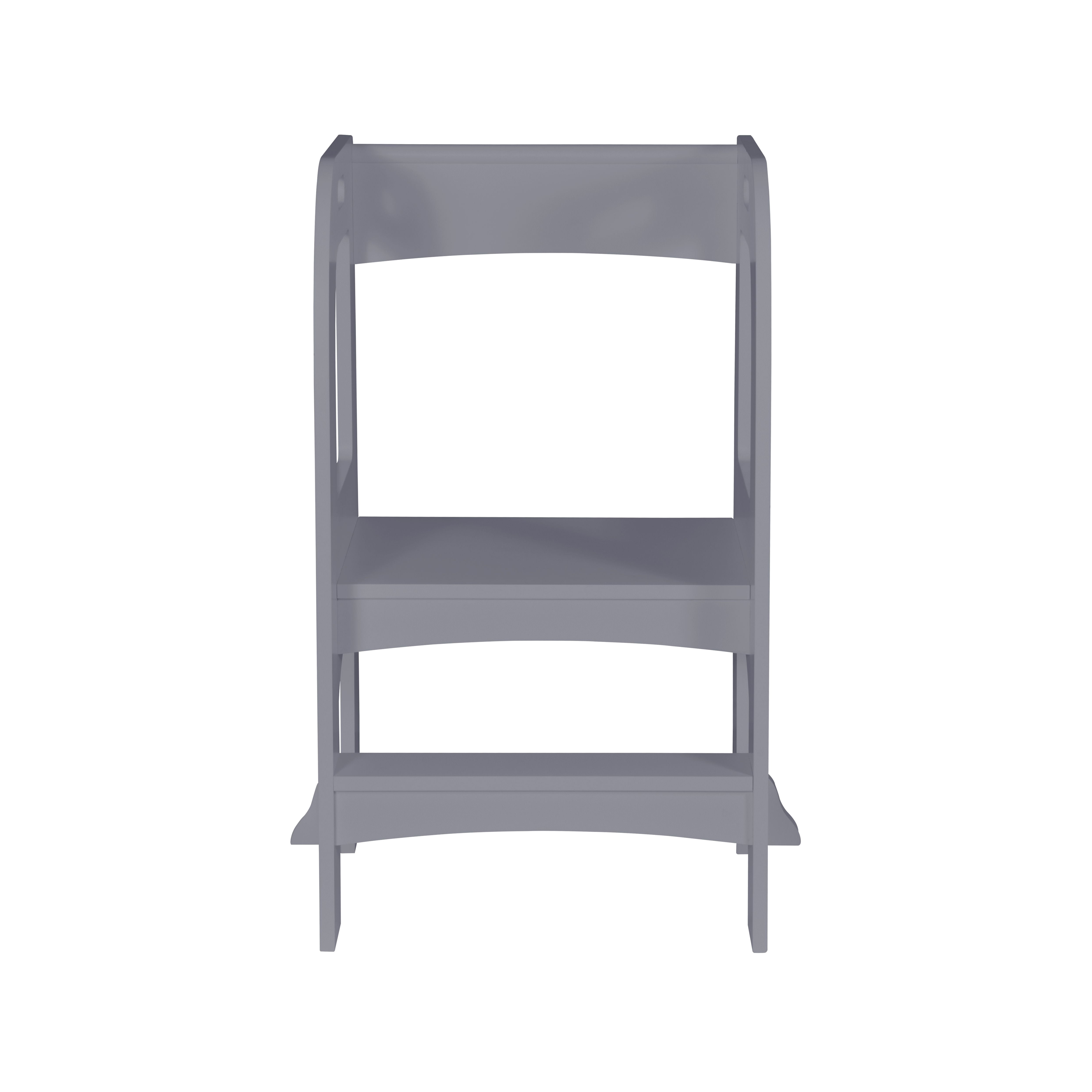 Child Standing Tower, Step Stools for Kids, Toddler Step Stool for Kitchen Counter, Gray