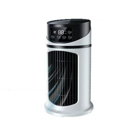

tangyuanzzz Electronics Gadgets Multifunctional Usb Air Conditioning Fan With Rgb Light Color Desktop Humidifying Fan Six Speed Wind Speed Design