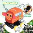 thumbnail image 5 of Pull Back Vehicle Set - Soft Baby Toy Set with 4 Cute Animal Cars, First Birthday Gifts for Toddler Toys Age 1-3, 5 of 7
