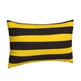 thumbnail image 2 of Balery Bee Stripe Bedding Queen Pillow Cases - Envelope Closure - Soft Brushed Microfiber Fabric - Shrinkage and Fade Resistant Pillow Cases-16"x24", 2 of 9