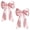 pink, variant on 2 Pack Large Satin Bow Decorations 40 x 24 inch, Pre-Shaped Oversized Ribbon Bows for Wedding, Party, Gift Wrapping, Wall & Room Decor, Reusable, Black