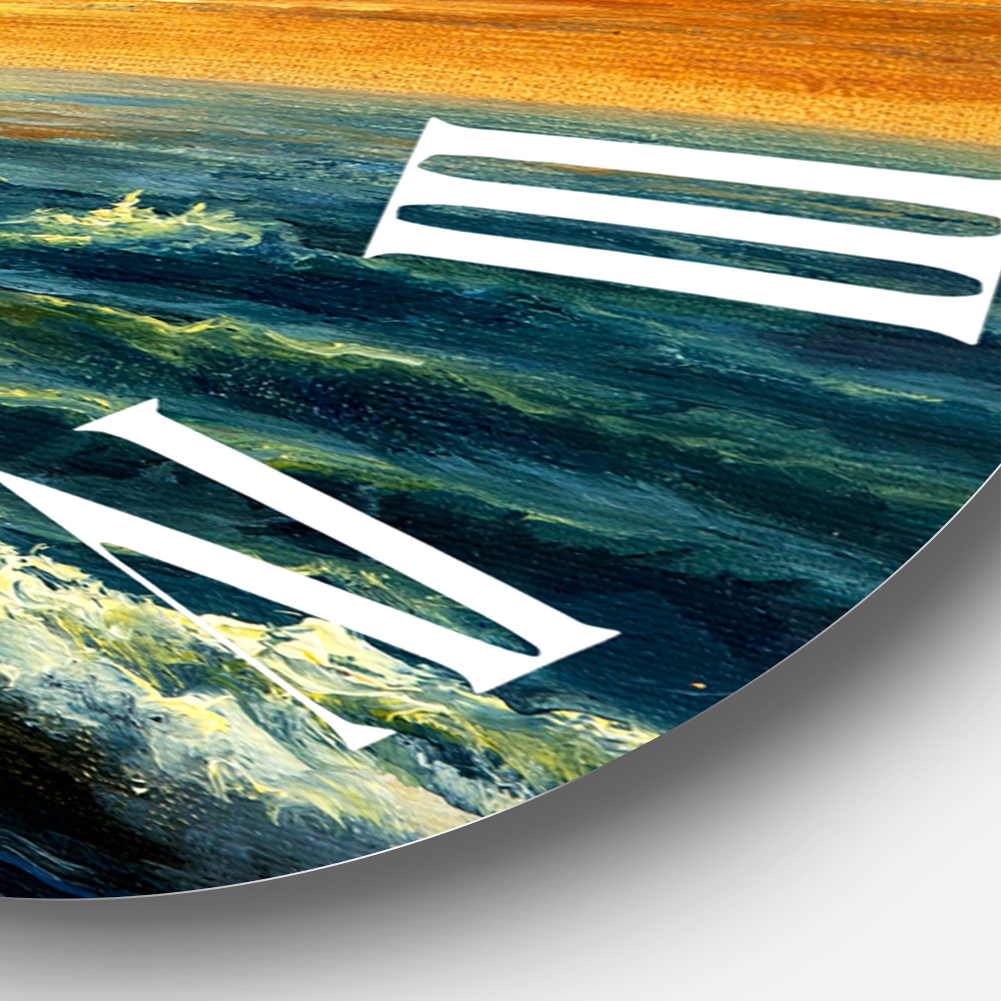 Designart 1 in Coastal Wall Clock