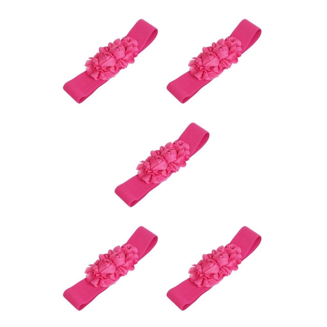 Cinturón de mujer Minnieouse Rosa roja 5piezas Correa elástica