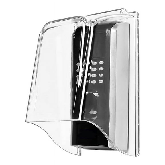 PC Plastic Lengthen Doorbell Rain Cover,Transparent Doorbell Waterproof Cover Weatherproof Protector Door