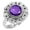 Amethyst Quartz, variant on Natural Carnelian Women Jewelry 925 Sterling Silver Ring