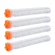 BOROLA 4Pcs Replacement Reload Clip 12-Round Refill Magazine Reload Clip Compatible for Nerf Rival Apollo XV-700 Rival Zeue XV-1200 (Clear)