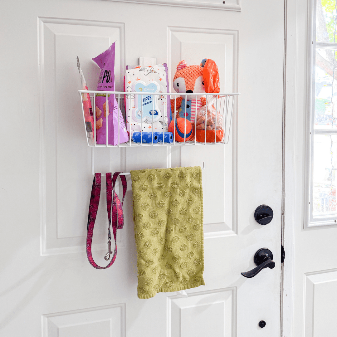 GATOR MAGNETICS Utility Basket with Towel Bar White - 35lb Capacity