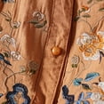 thumbnail image 6 of Dyfzdhu Linen Shirts for Women Cotton Embroidered Shirt Tops Boho 3/4 Sleeeve Tunic Top Elegant Blouse Spring Summer Casual Blouses Orange, 6 of 7