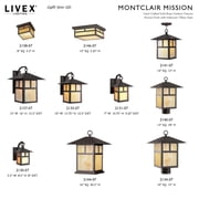 Livex Lighting Montclair Mission Outdoor Ceiling Mount in Bronze