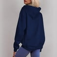 thumbnail image 4 of Lined Wool Zipper Winter Essential Jacket Long Sleeve Casual Pullover Hoodie, 4 of 9