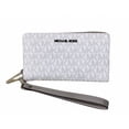 thumbnail image 3 of Michael Kors Jet Set Travel Large Flat Multifunction Phone Wallet White Mk, 3 of 3