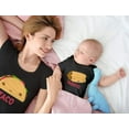 thumbnail image 6 of Taco & Taquito Baby Bodysuit & Women's T-Shirt Set Mommy & Me Matching Outfit Taco Black XX-Large / Taquito Black 24M (18-24M), 6 of 7