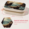 thumbnail image 5 of Sea Lion Velvet Portable Earring Organizer Box with Removable Compartment - Ideal Travel Organizer and Jewelry Box Gift, 5 of 7