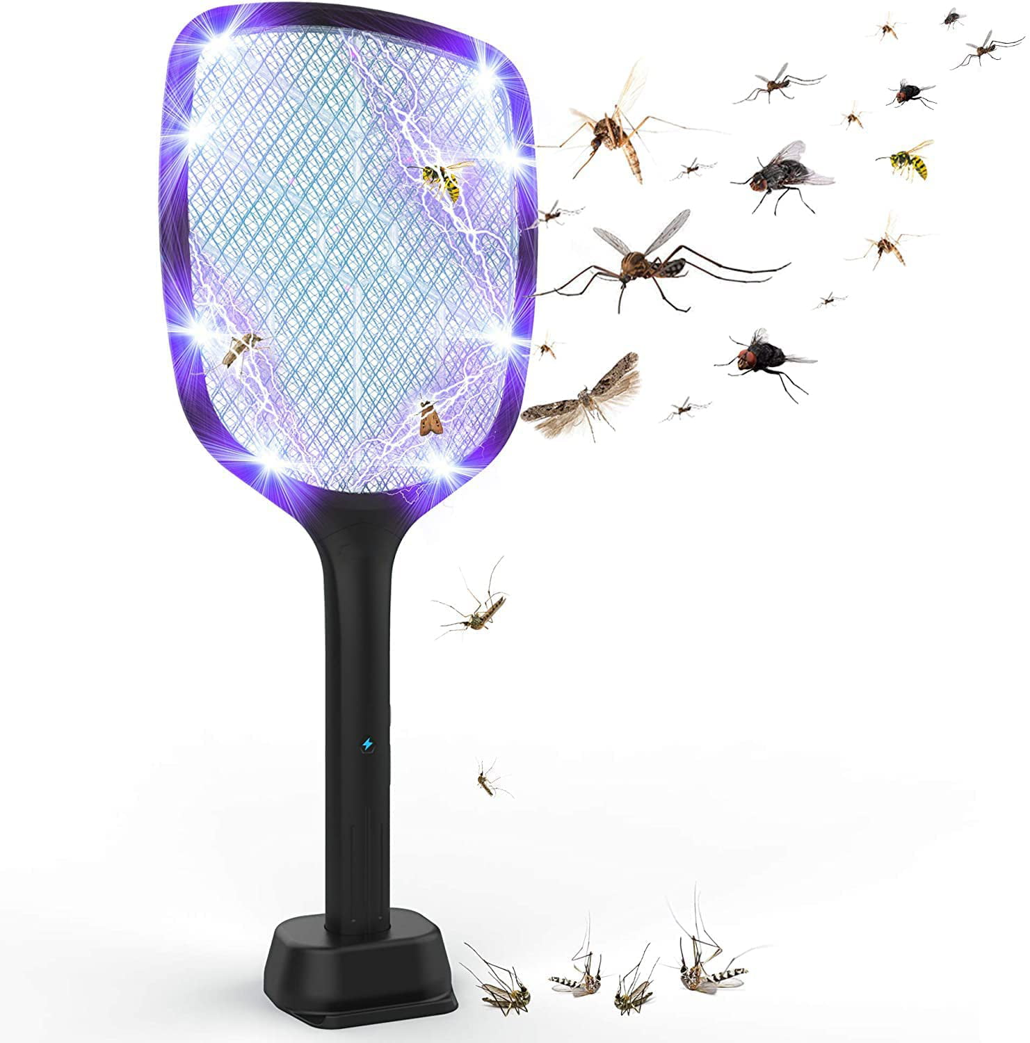 Electric Insect Bug Fly Mosquito Zapper Killer Swatter Indoor Outdoor Camping 