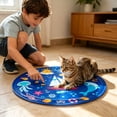 thumbnail image 2 of Summer Ice Cooling Sleeping Pad for Pet Gel Pad Quick Cool Waterproof Pet Cooling Mat for Dogs Cats,Cat and Dog,Blue - 25.5x25.5 in, 2 of 5