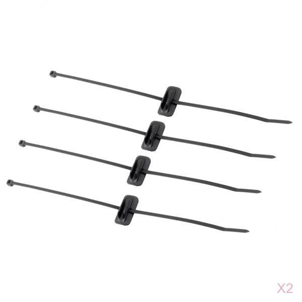 8x Stick On Housing / Cables Clip De Guía Para Bicicleta Bicicleta Tubo Sunnimix Sujetador de cable para bicicleta