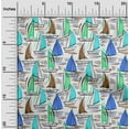 thumbnail image 2 of oneOone Cotton Jersey Aqua Blue Fabric Beach Boat Diy Clothing Quilting Fabric Print Fabric By Yard 58 Inch Wide, 2 of 4