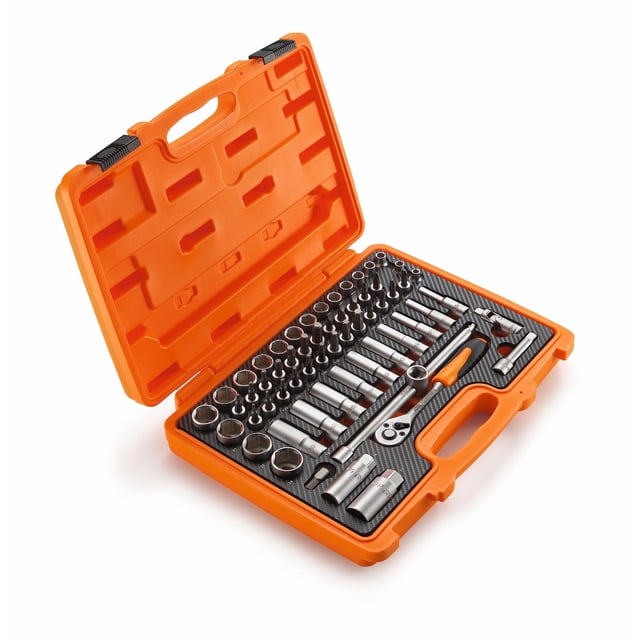 Caja de Herramientas KTM 00029098400 Grande, 60 Piezas de Cromo-Vanadio