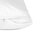 thumbnail image 4 of PiccoCasa 2 Pcs Body Pillowcases with Zipper Satin Long Pillowcover, Queen White, 4 of 8