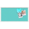thumbnail image 2 of PinPix 36x18 Custom Cork Bulletin Board Neon Blue Diamond Poster Board Has a Fabric Style Canvas Finish, Framed in Neon Blue Diamond, by ArtToFrames (PinPix-350), 2 of 6