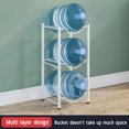 thumbnail image 4 of Water Jug Holder, 3 Tier White Water Bottle Storage Rack Heavy Duty  For Office, 4 of 8