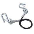 thumbnail image 1 of Trailer Safety Cable Hook,Trailer Safety Towing Cable S Hook 3500lbs Load Bearing 27.6in Spring Towing Rope RV, 1 of 7