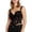 Black, variant on Lace Underwire Bustier Top With Waist Cincher For Shaping Corset Style Crop Top,Color:Khaki