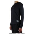 thumbnail image 3 of Playera Wilson para Mujer, Manga Larga Deportiva Lisa Negra Talla CH, 3 of 4