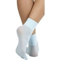 thumbnail image 2 of ToBeInStyle Womens Classic Opaque Nylon Anklet Fashion Novelty Socks - Baby Blue, 2 of 7