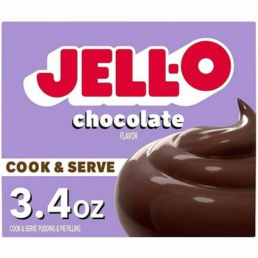 Pack of 2 Jell-O Cook & Serve Chocolate Pudding & Pie Filling (3.4 oz Box)