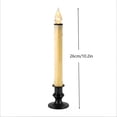 thumbnail image 3 of Timer‑Controlled Flameless LED Taper Candle, 6H ON 18H OFF Automatic Cycle Long Stick Candle with Dripping Wax Effect and Built‑in Base, Battery‑Operated for Christmas Home Decor, 3 of 6