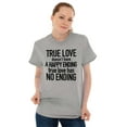 thumbnail image 5 of True Love Quote Cute Valentines Day Women's Graphic T Shirt Tees Brisco Brands L, 5 of 5